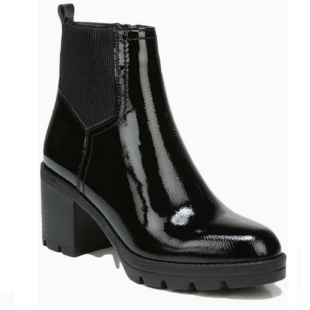 NATURALIZER $179 Women Verney 2 Leather Block Heel Ankle Boots Size 11 Med NWOT